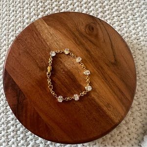 Crystal Gold Bracelet
